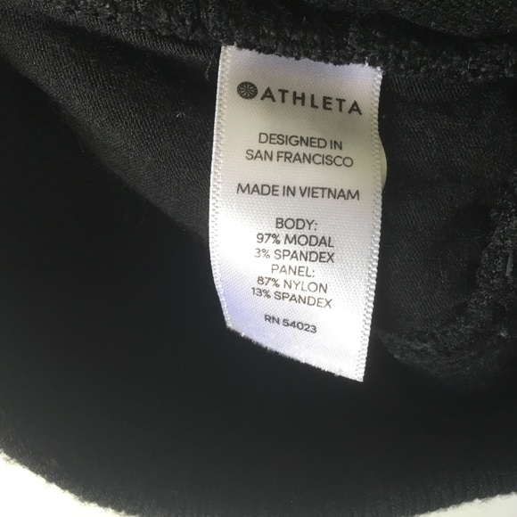 Athleta Joggers Very Soft Knit Woman XS Black Side Pockets - Picture 5 of 11